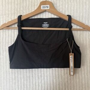 SKIMS Fits Everybody Back Smoothing Bralette Bra Size Small Onyx Black NWT $48